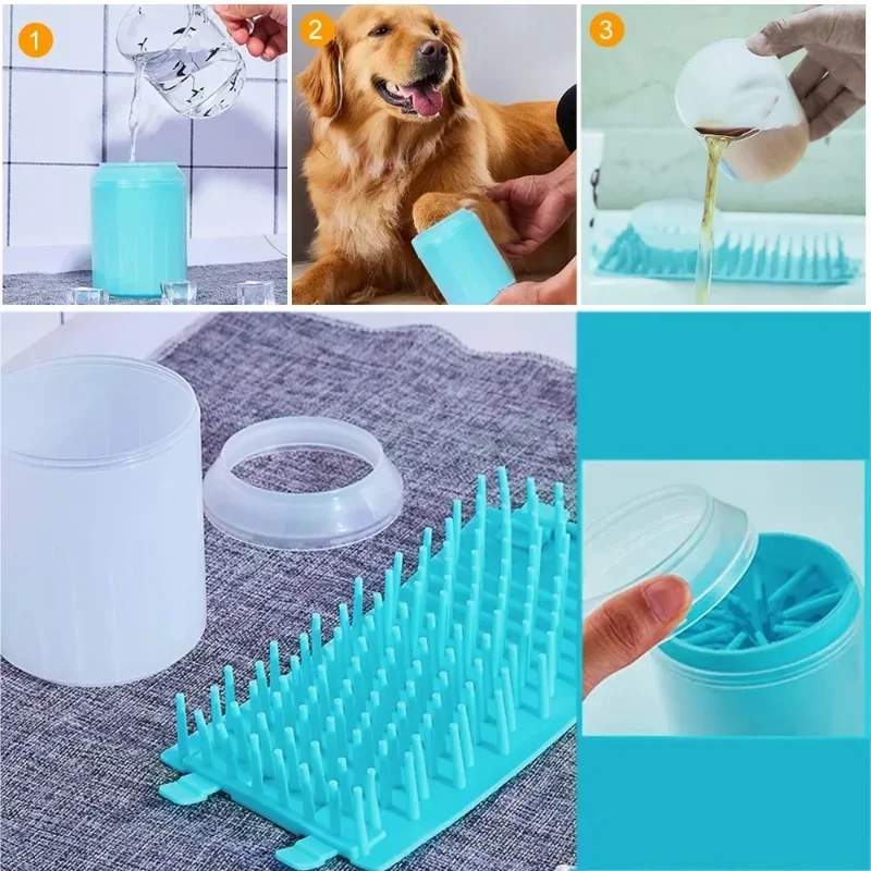 Portable Dog Paw Cleaner – Silicone Muddy Paw Washer Cup